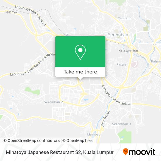 Minatoya Japanese Restaurant S2 map