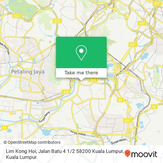 Peta Lim Kong Hoi, Jalan Batu 4 1 / 2 58200 Kuala Lumpur
