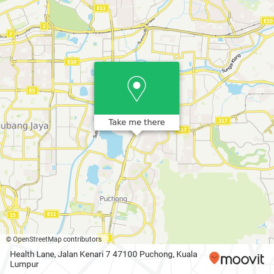 Health Lane, Jalan Kenari 7 47100 Puchong map