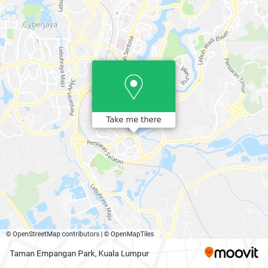 Taman Empangan Park map