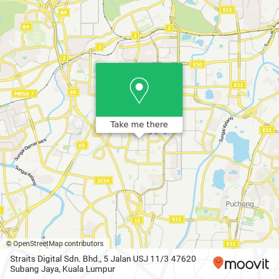 Straits Digital Sdn. Bhd., 5 Jalan USJ 11 / 3 47620 Subang Jaya map