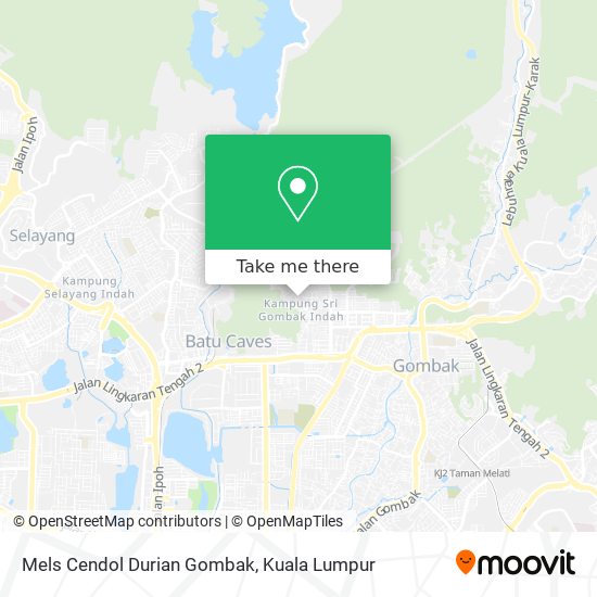 Mels Cendol Durian Gombak map