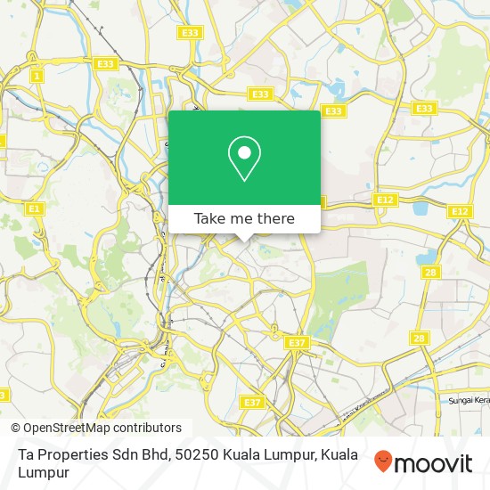 Ta Properties Sdn Bhd, 50250 Kuala Lumpur map