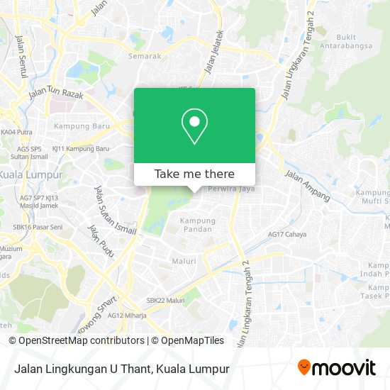 Jalan Lingkungan U Thant map