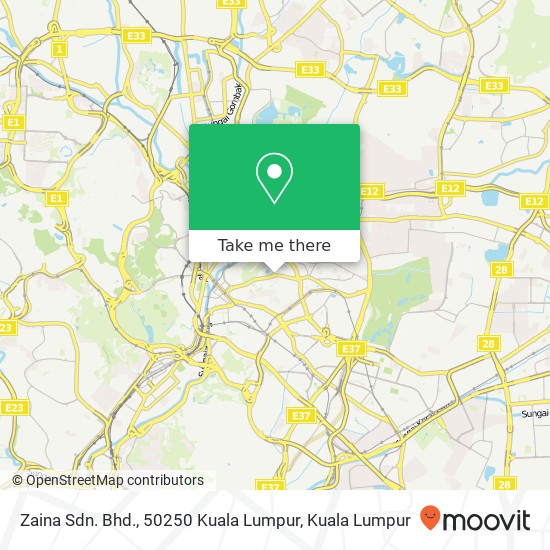 Zaina Sdn. Bhd., 50250 Kuala Lumpur map