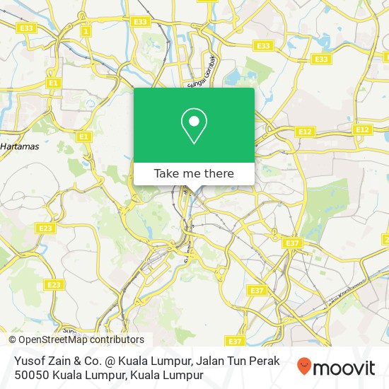 Yusof Zain & Co. @ Kuala Lumpur, Jalan Tun Perak 50050 Kuala Lumpur map