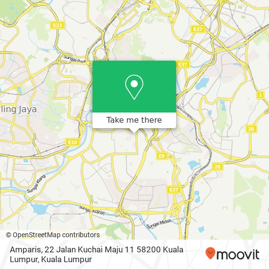 Amparis, 22 Jalan Kuchai Maju 11 58200 Kuala Lumpur map