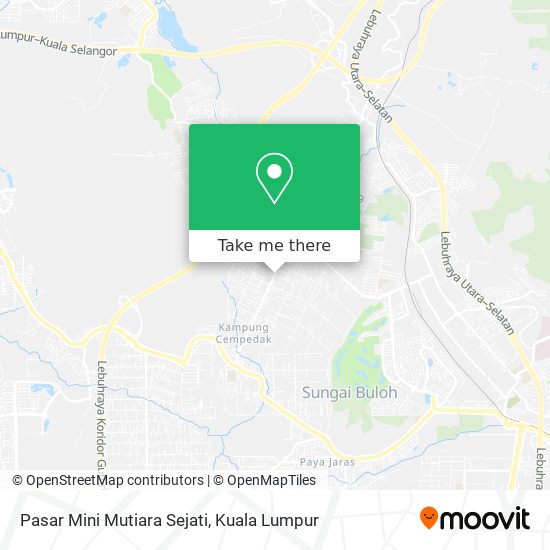 Peta Pasar Mini Mutiara Sejati