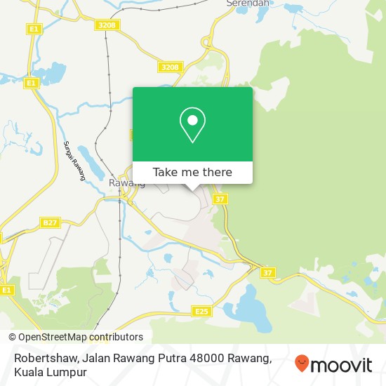 Peta Robertshaw, Jalan Rawang Putra 48000 Rawang