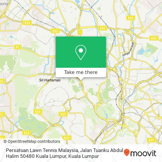 Persatuan Lawn Tennis Malaysia, Jalan Tuanku Abdul Halim 50480 Kuala Lumpur map