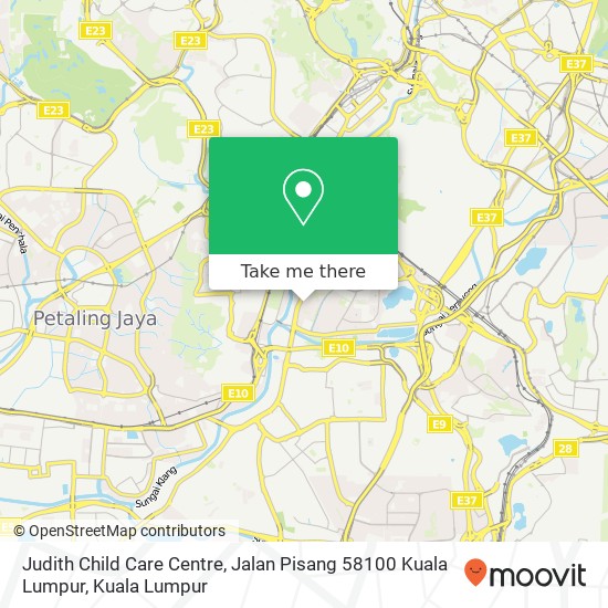 Judith Child Care Centre, Jalan Pisang 58100 Kuala Lumpur map