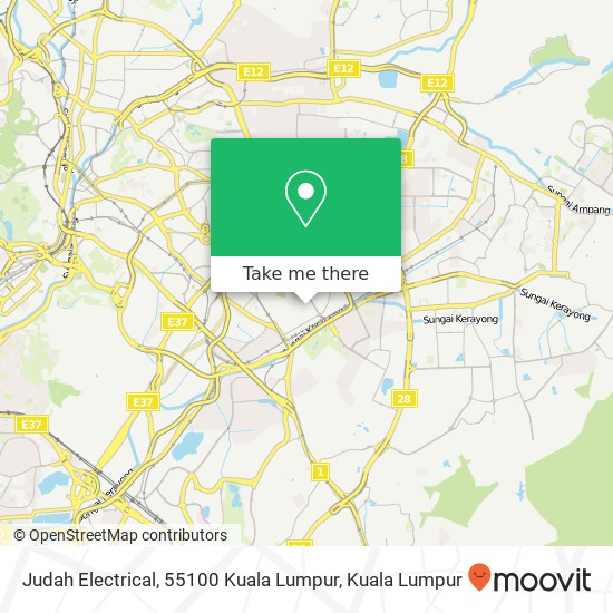 Peta Judah Electrical, 55100 Kuala Lumpur