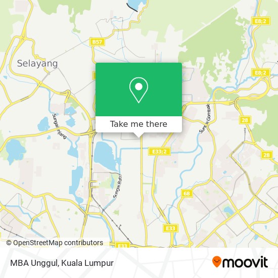 MBA Unggul map