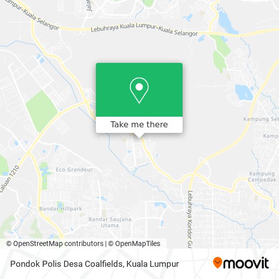 Pondok Polis Desa Coalfields map