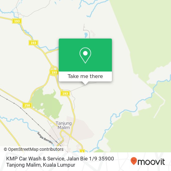 KMP Car Wash & Service, Jalan Bie 1 / 9 35900 Tanjong Malim map