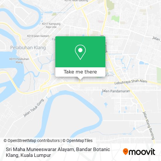Sri Maha Muneeswarar Alayam, Bandar Botanic Klang map