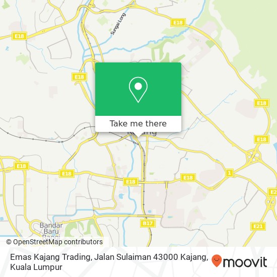 Emas Kajang Trading, Jalan Sulaiman 43000 Kajang map