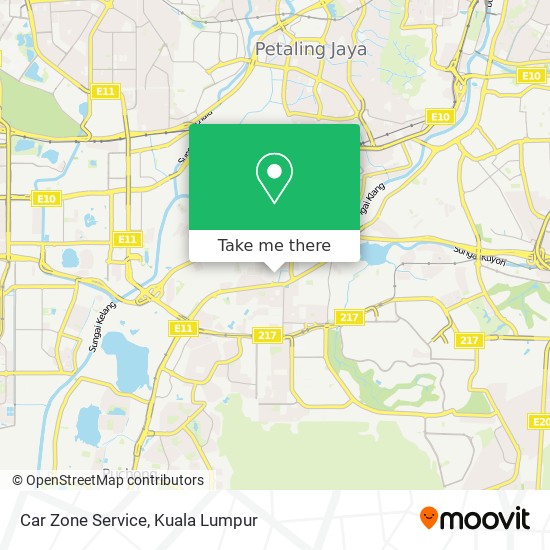 Car Zone Service map