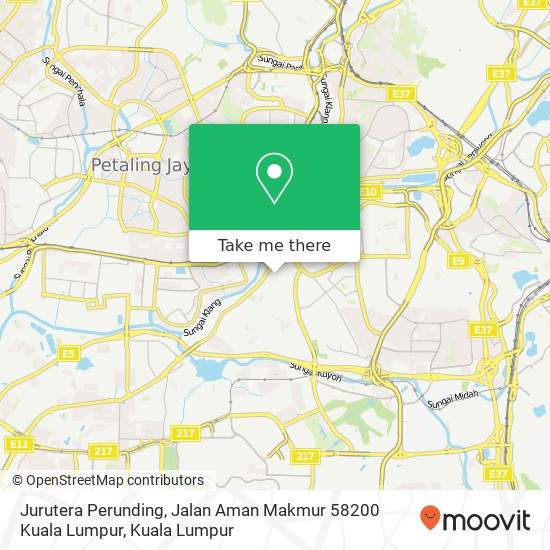 Peta Jurutera Perunding, Jalan Aman Makmur 58200 Kuala Lumpur