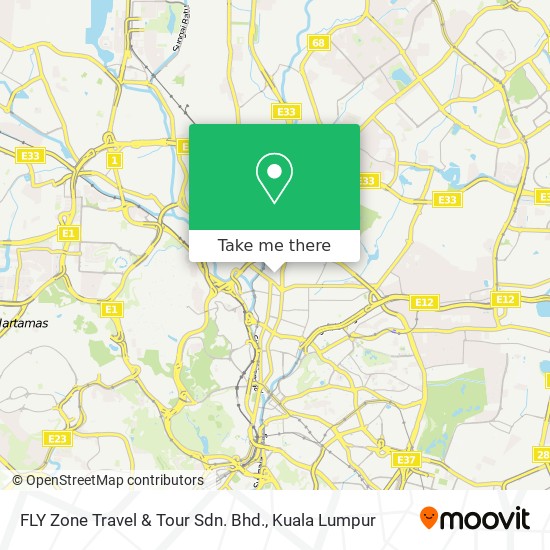 Peta FLY Zone Travel & Tour Sdn. Bhd.