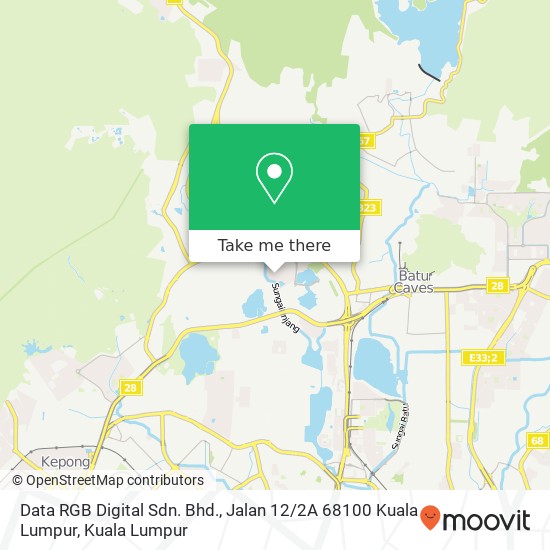 Data RGB Digital Sdn. Bhd., Jalan 12 / 2A 68100 Kuala Lumpur map