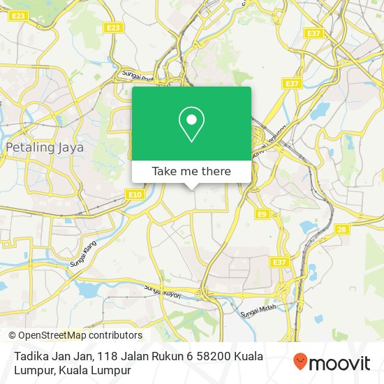 Tadika Jan Jan, 118 Jalan Rukun 6 58200 Kuala Lumpur map