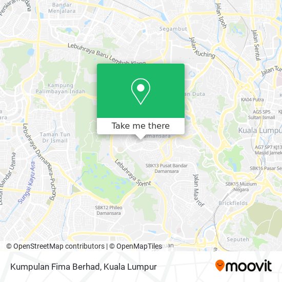 Kumpulan Fima Berhad map