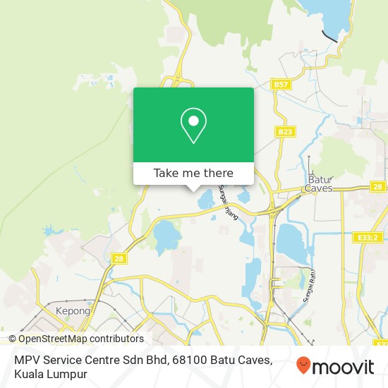 Peta MPV Service Centre Sdn Bhd, 68100 Batu Caves
