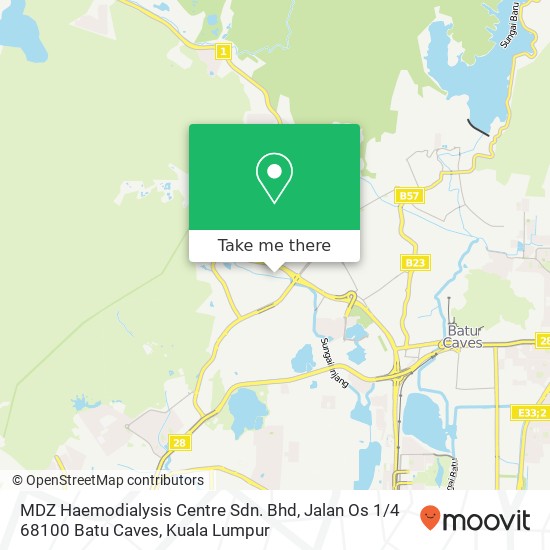 MDZ Haemodialysis Centre Sdn. Bhd, Jalan Os 1 / 4 68100 Batu Caves map