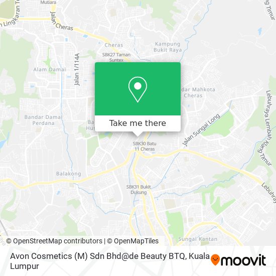 Avon Cosmetics (M) Sdn Bhd@de Beauty BTQ map