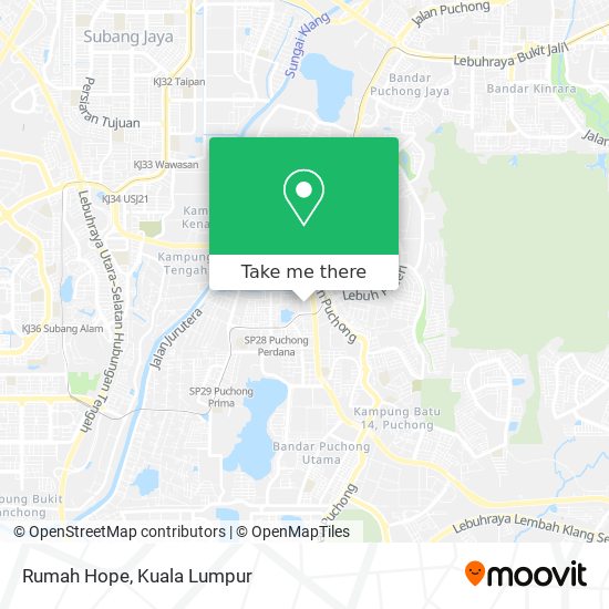 Rumah Hope map