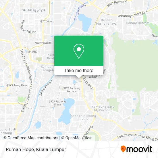 Rumah Hope map