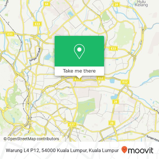 Peta Warung L4 P12, 54000 Kuala Lumpur