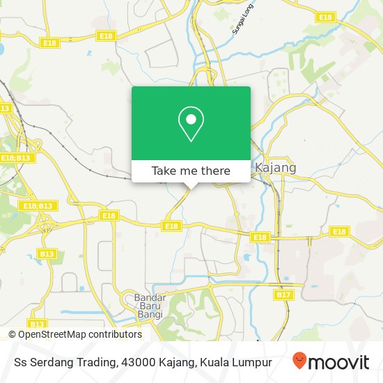 Peta Ss Serdang Trading, 43000 Kajang