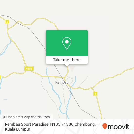 Peta Rembau Sport Paradise, N105 71300 Chembong