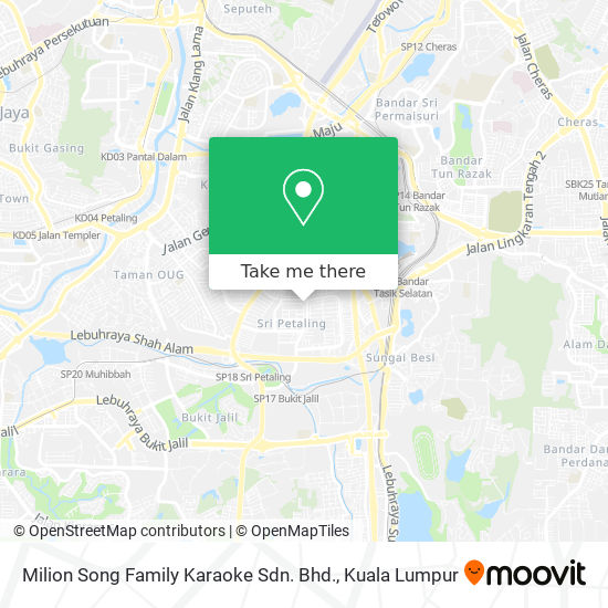 Milion Song Family Karaoke Sdn. Bhd. map