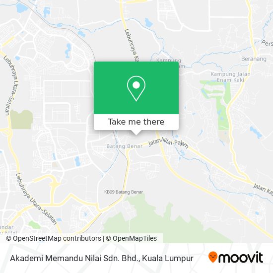 Akademi Memandu Nilai Sdn. Bhd. map