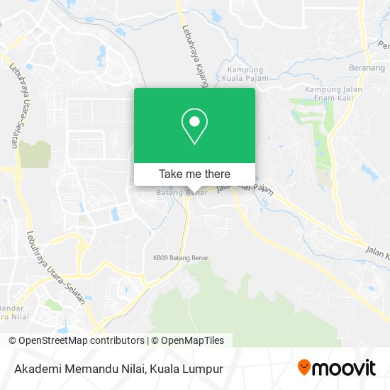 Akademi Memandu Nilai map