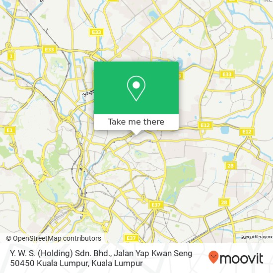 Y. W. S. (Holding) Sdn. Bhd., Jalan Yap Kwan Seng 50450 Kuala Lumpur map