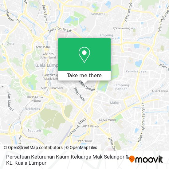 Persatuan Keturunan Kaum Keluarga Mak Selangor & KL map