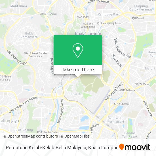 Peta Persatuan Kelab-Kelab Belia Malaysia