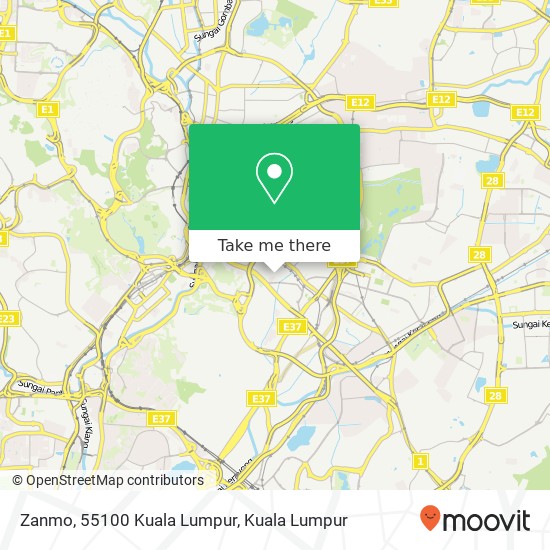 Peta Zanmo, 55100 Kuala Lumpur