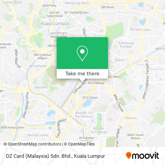 DZ Card (Malaysia) Sdn. Bhd. map