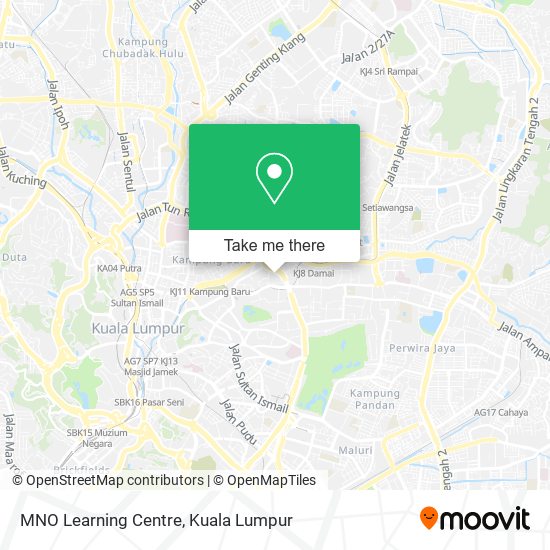 MNO Learning Centre map