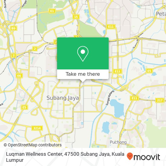 Peta Luqman Wellness Center, 47500 Subang Jaya