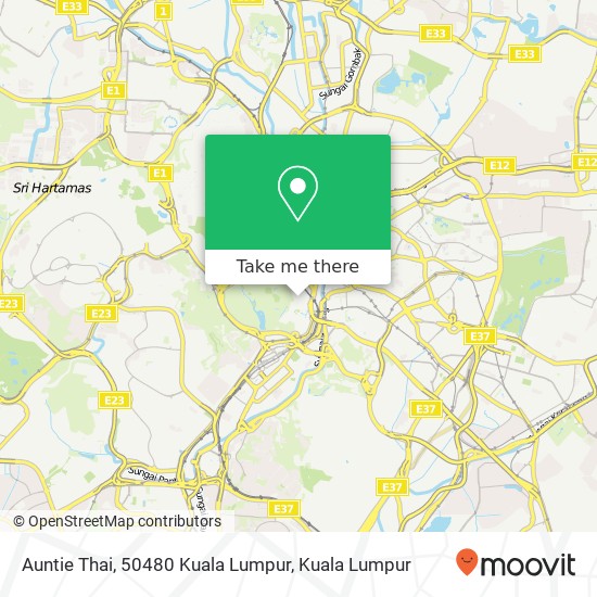 Peta Auntie Thai, 50480 Kuala Lumpur