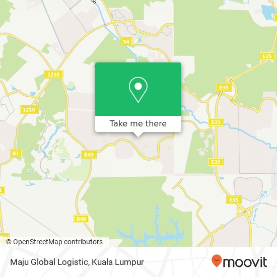 Maju Global Logistic map