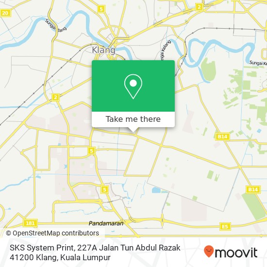 SKS System Print, 227A Jalan Tun Abdul Razak 41200 Klang map