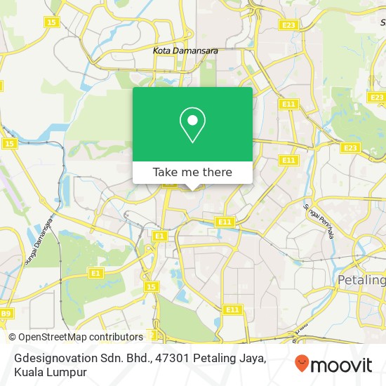 Gdesignovation Sdn. Bhd., 47301 Petaling Jaya map