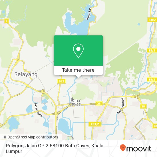 Polygon, Jalan GP 2 68100 Batu Caves map